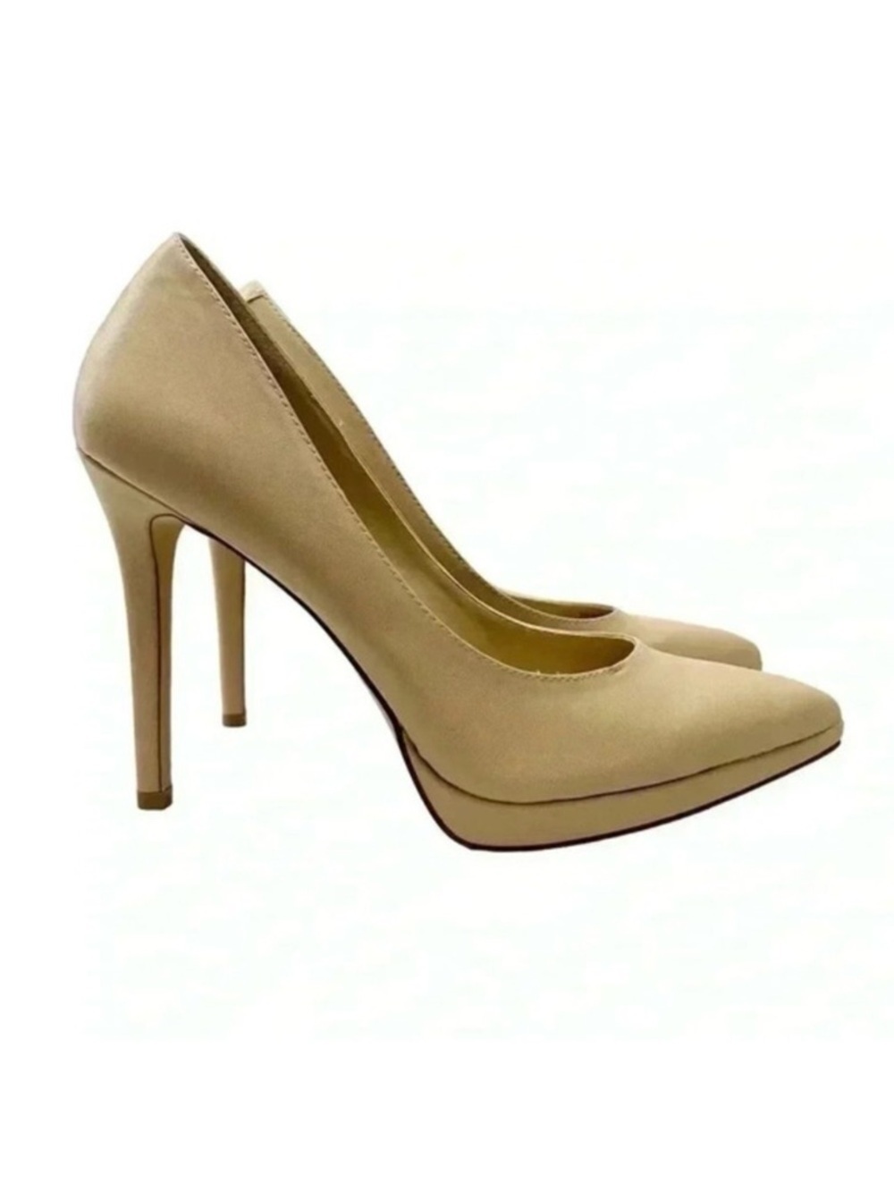 BCGBeneration Pumps Pointy Toe High Heel Platform Stilettos Nude Court Shoes 7